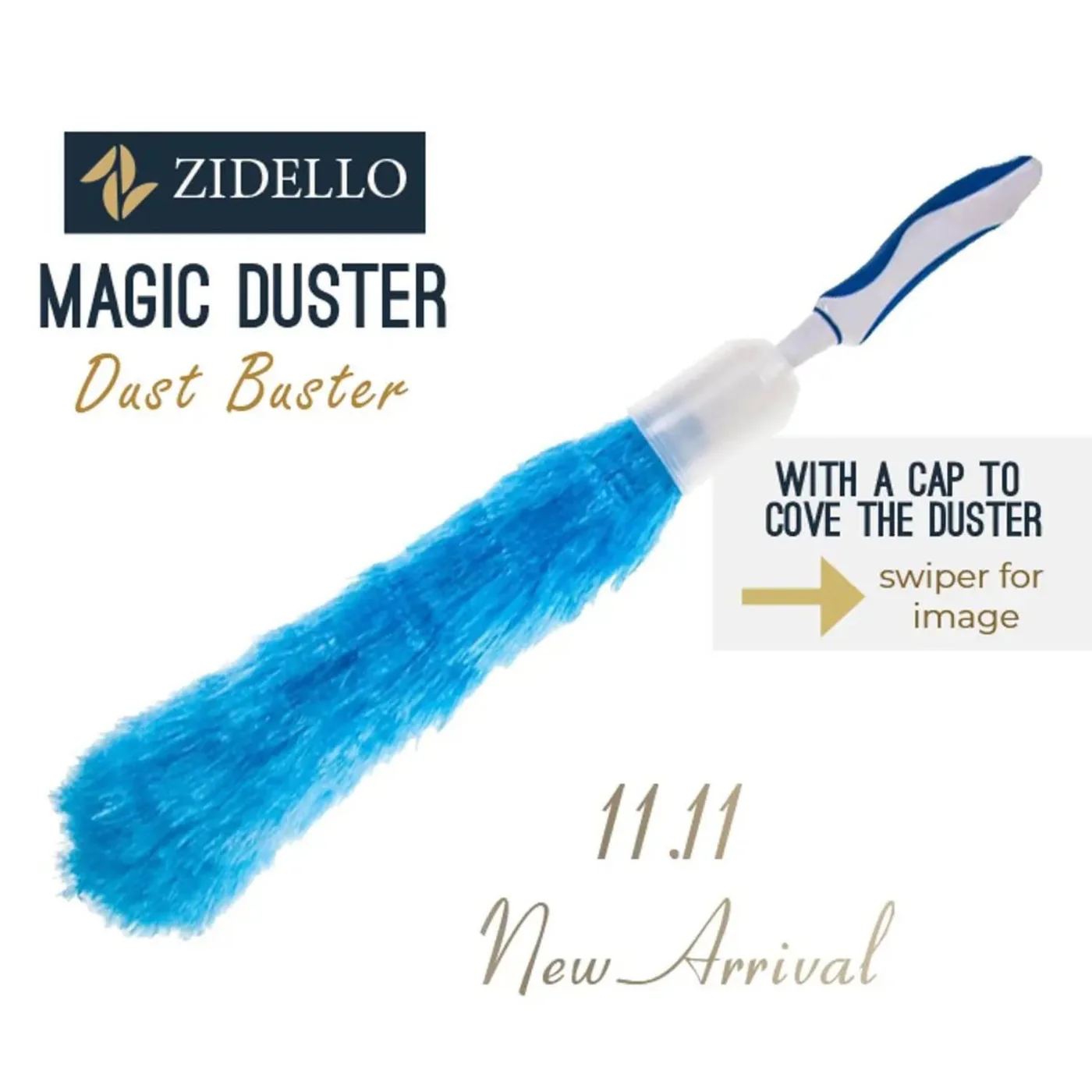 Static Feather Duster With Protective Cover