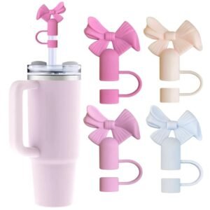 1Pc Cute Bow Straw Cap Cover For 10Mm Straws
