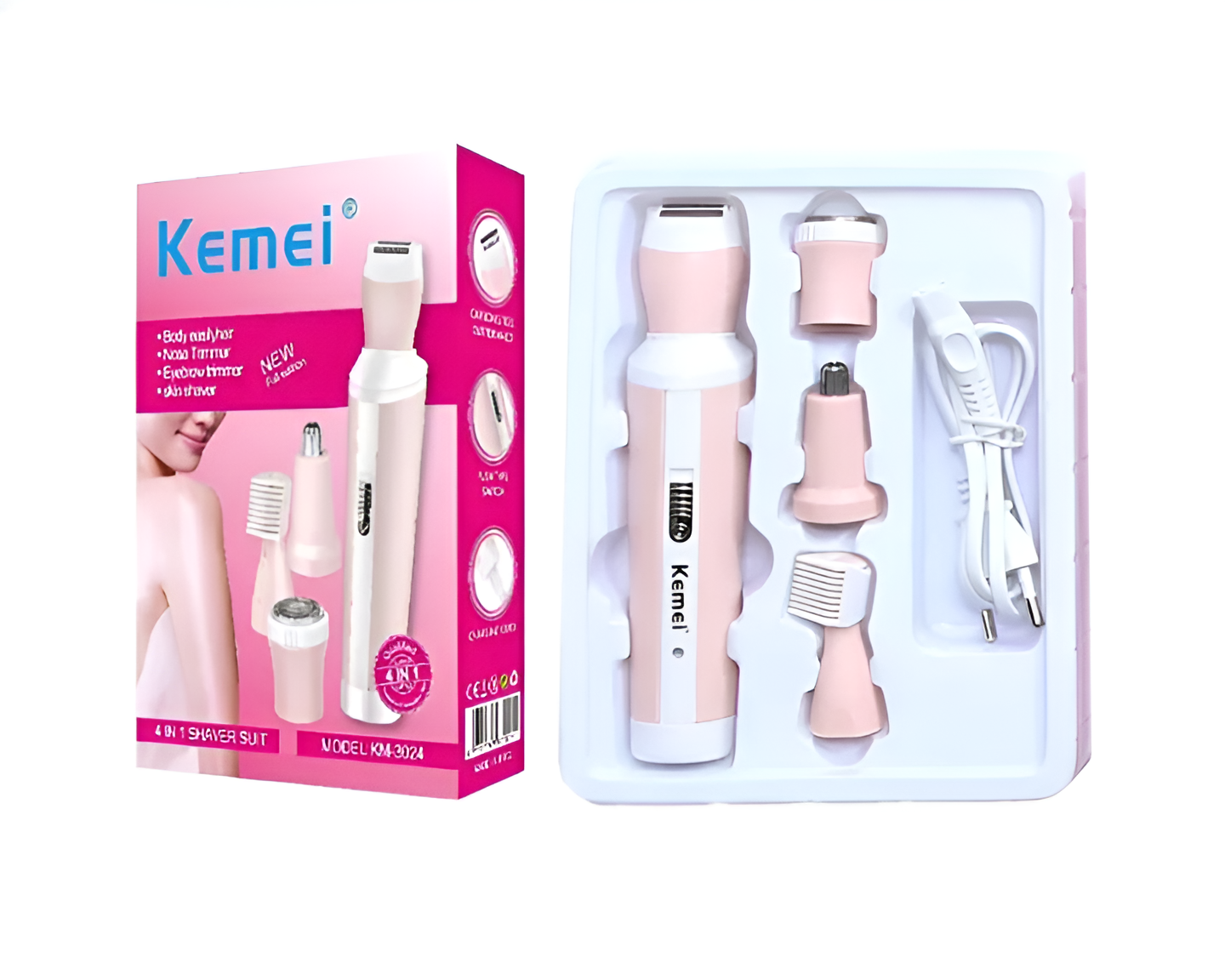 Kemei 4 In 1 Rechargeable Hair Remover Shaver Ladies Epilator -... - Image 5