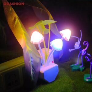 Mushroom Night Light Dusk To Dawn Sensor Led Night Lights Flower...