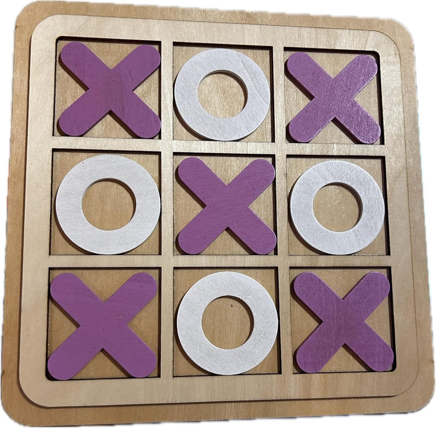 Wooden Tic-Tac-Toe Board Game - Image 4