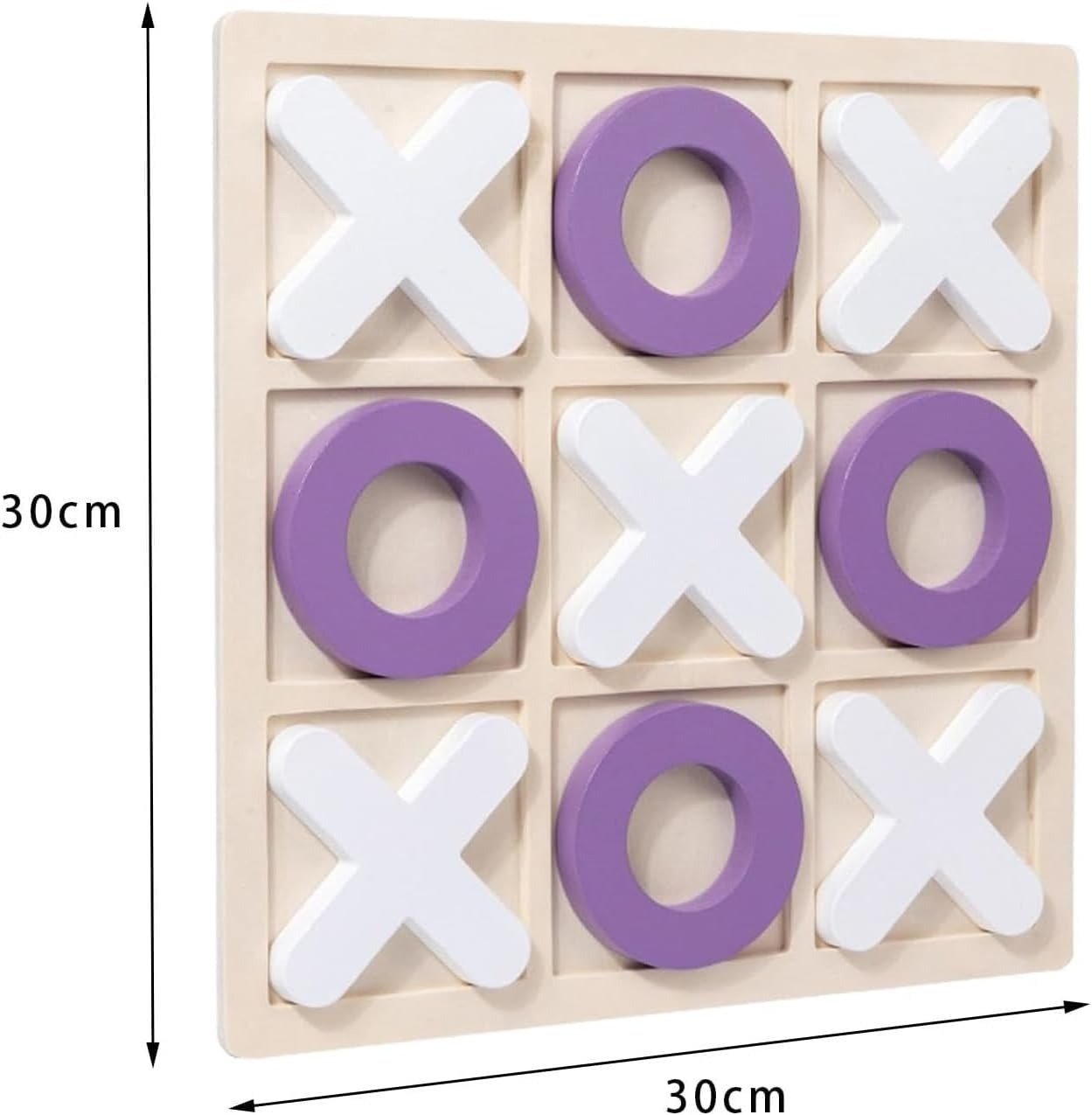 Wooden Tic-Tac-Toe Board Game