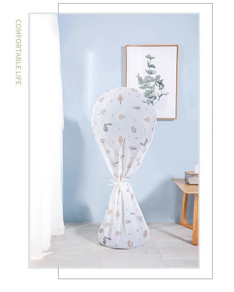 Decorative Fan Cover With Colorful Pattern Design - Image 3