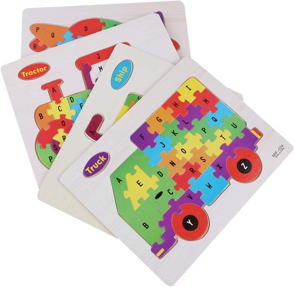Wooden Alphabet Puzzle Board - Image 3
