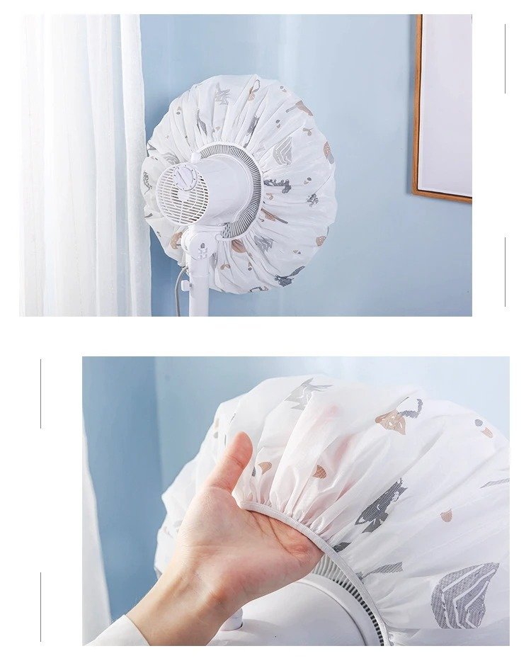 Decorative Fan Cover With Colorful Pattern Design - Image 4