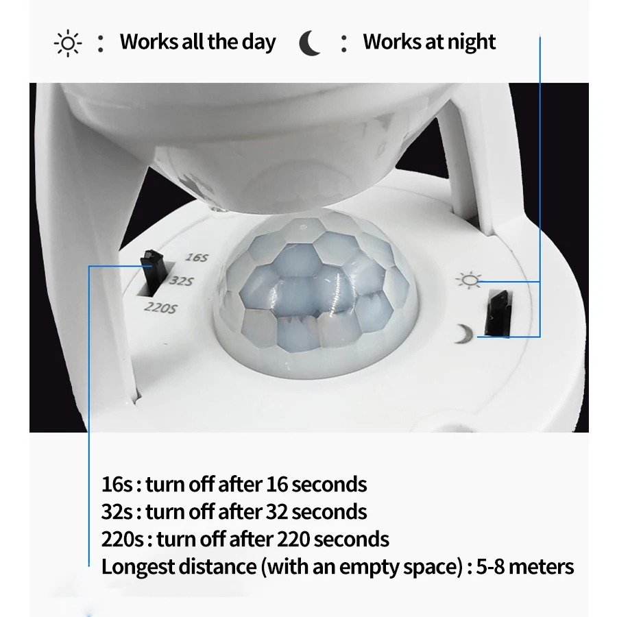 Infrared Motion Sensor Lamp Holder