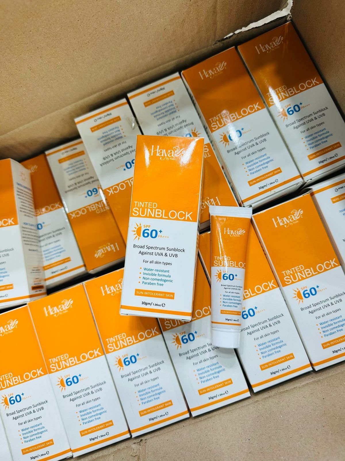 Haya Tinted Sunblock Spf 50 Broad Spectrum Uv Protection With...