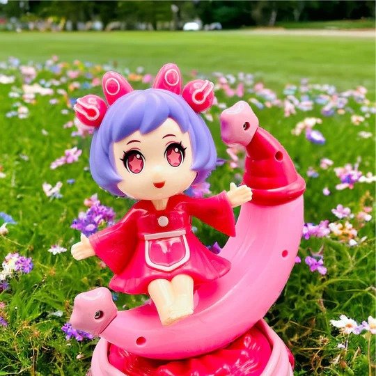 Rotating Moon Doll Toy With Led Lights &Amp; Music