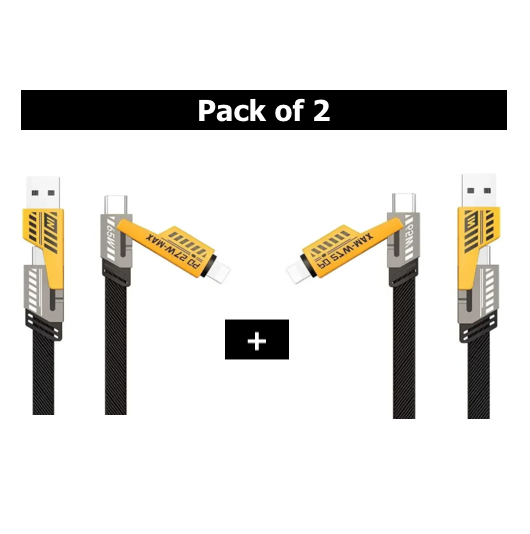 4 In 1 Data Cable Pack Of 2 - Image 2