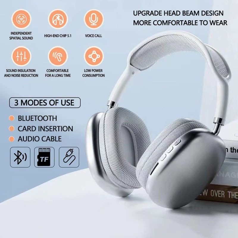 P9 Headphone - Wireless Bluetooth Headphones Adjustable... - Image 5