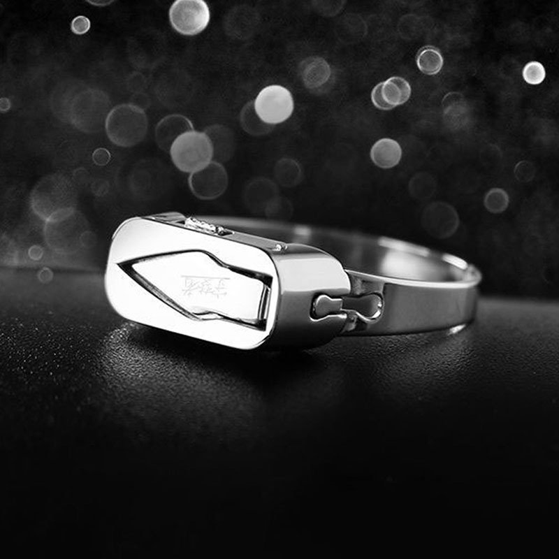 Stainless Steel Self-Defense Ring With Hidden Blade - Image 2