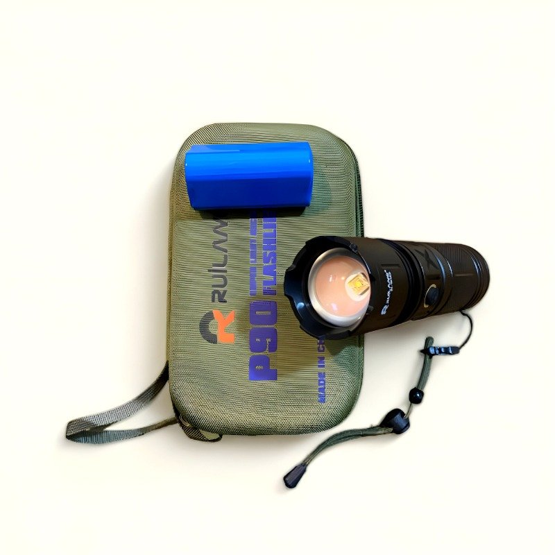 Ruilang P90 High Power Rechargeable Led Flashlight - Image 2