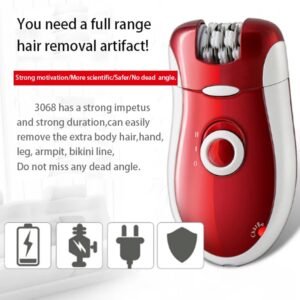 Kemei Km-3068 - Rechargeable 3-In-1 Epilator Hair Removal Device...