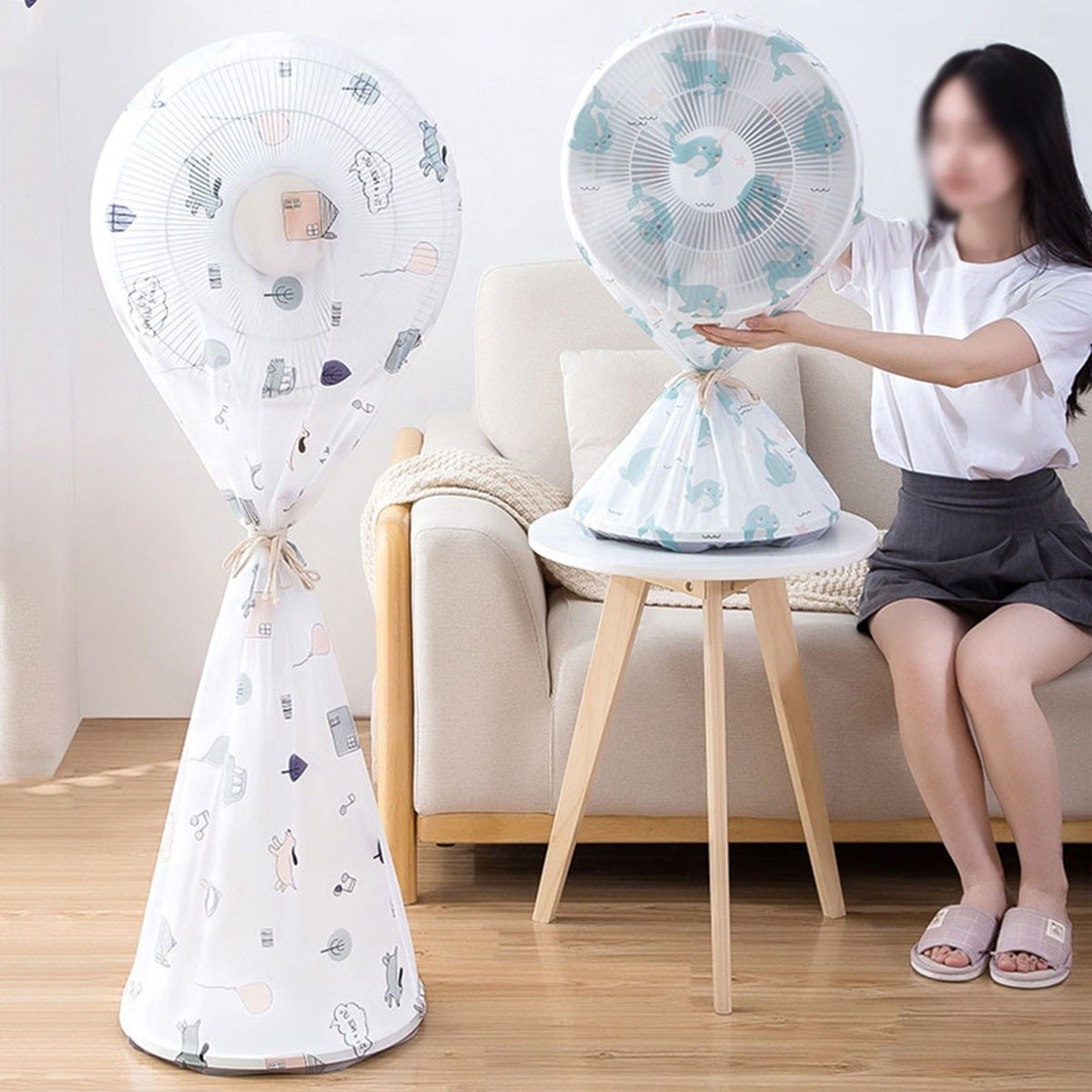 High Quality Dustproof All-Inclusive Electric Fan Dust Cover... - Image 3