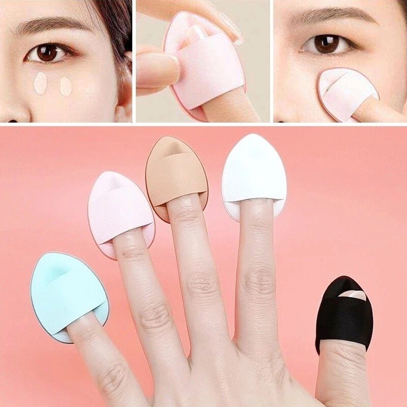 12Pcs Mini Finger Powder Puff Set Air Cushion Sponge Concealer...
