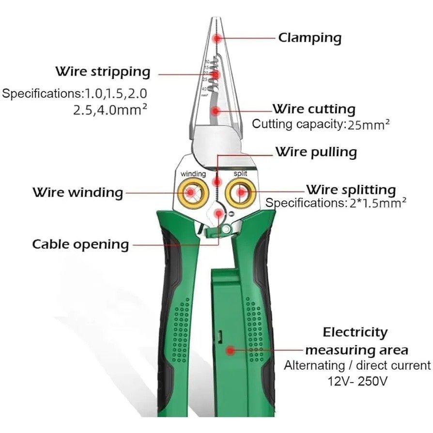 8-In-1 Wire Stripper &Amp; Voltage Tester - Image 3