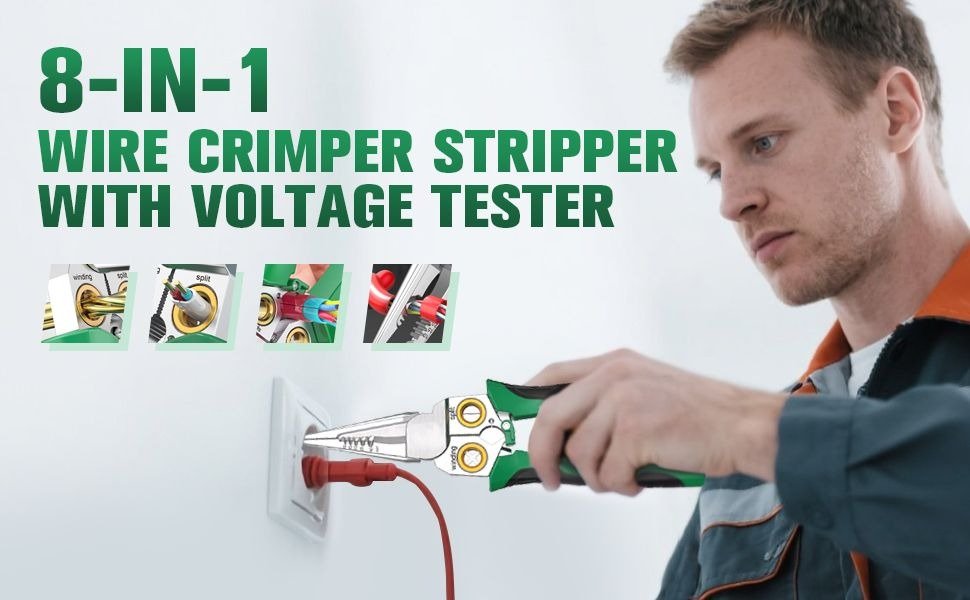 8-In-1 Wire Stripper &Amp; Voltage Tester - Image 2