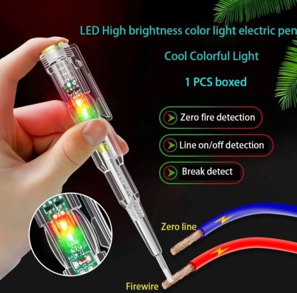 Led Tester Voltmeter Power Detector Electrical Screwdriver Indicator - Image 2