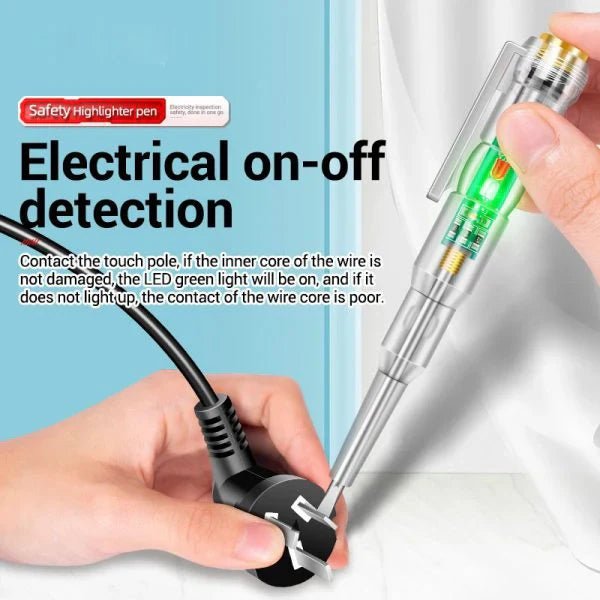 Led Tester Voltmeter Power Detector Electrical Screwdriver Indicator - Image 5