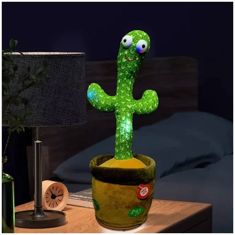 Portable Rechargeable Dancing Cactus Toy Funny Education Toys For...