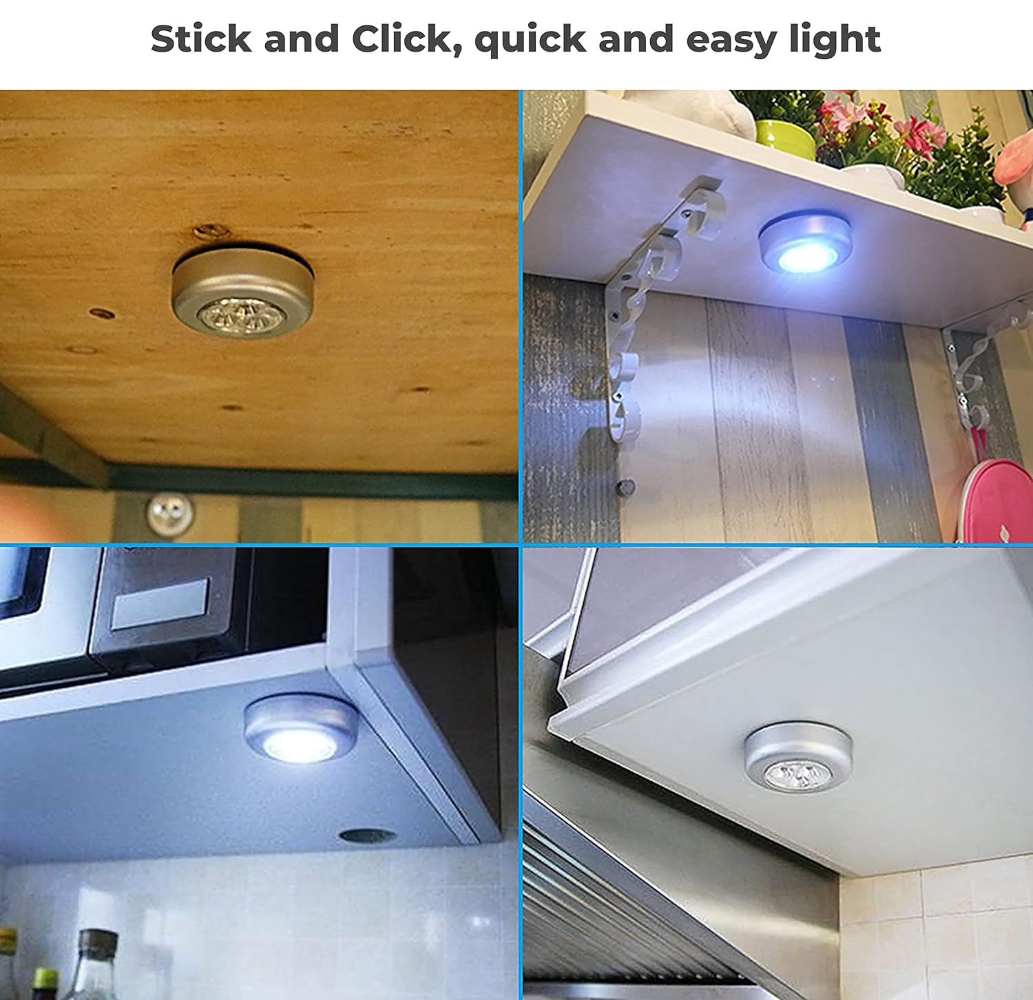 1 Pc Led Touch Light Battery Powered Wireless Night Light Stick... - Image 4