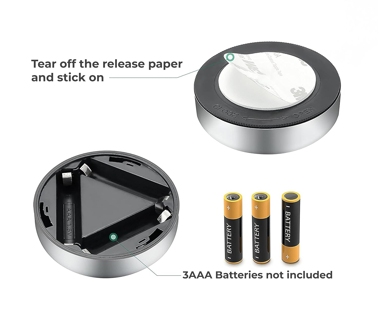 1 Pc Led Touch Light Battery Powered Wireless Night Light Stick... - Image 5
