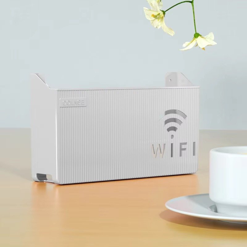 Wifi Router Shelf &Amp; Cable Organizer