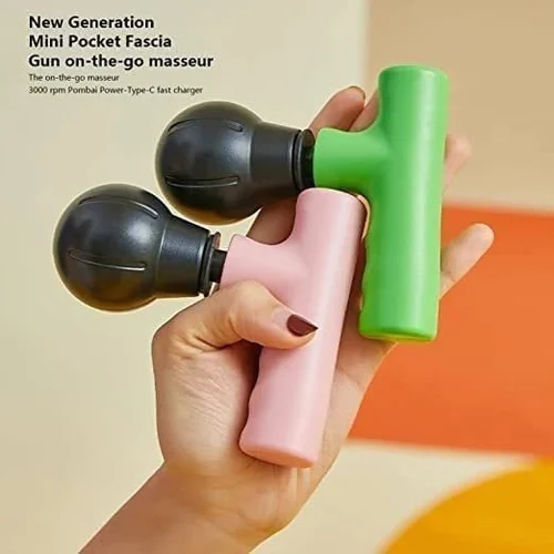 Blueide Mini Rechargeable Fascial Gun Deep Muscle Massager (Random...
