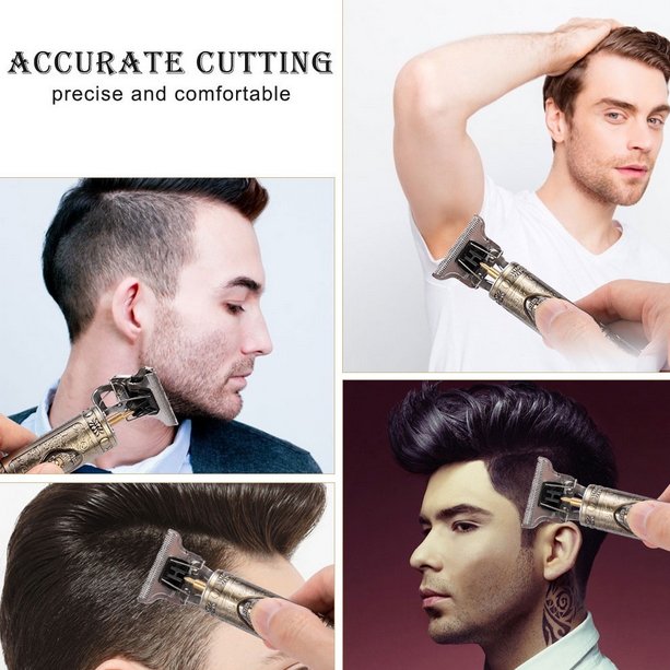 (Plastic Body) Vintage T9 Hair Trimmer Cordless Professional Hair... - Image 4