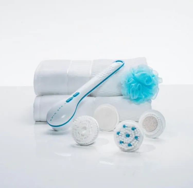 Cnaier Bath And Body Scrub Electric Brush Set - Rechargeable 4 In...