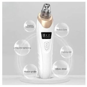 Rechargeable Blackhead Remover Vacuum – 3 Suction Levels | 5 Beauty Heads | USB Rechargeable