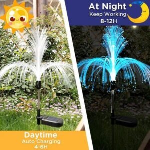 🌈 Solar-Powered Jellyfish Garden Light
